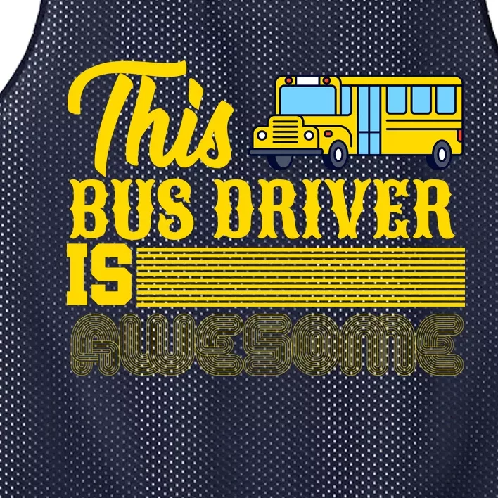 This Bus Driver Is Awesome Mesh Reversible Basketball Jersey Tank