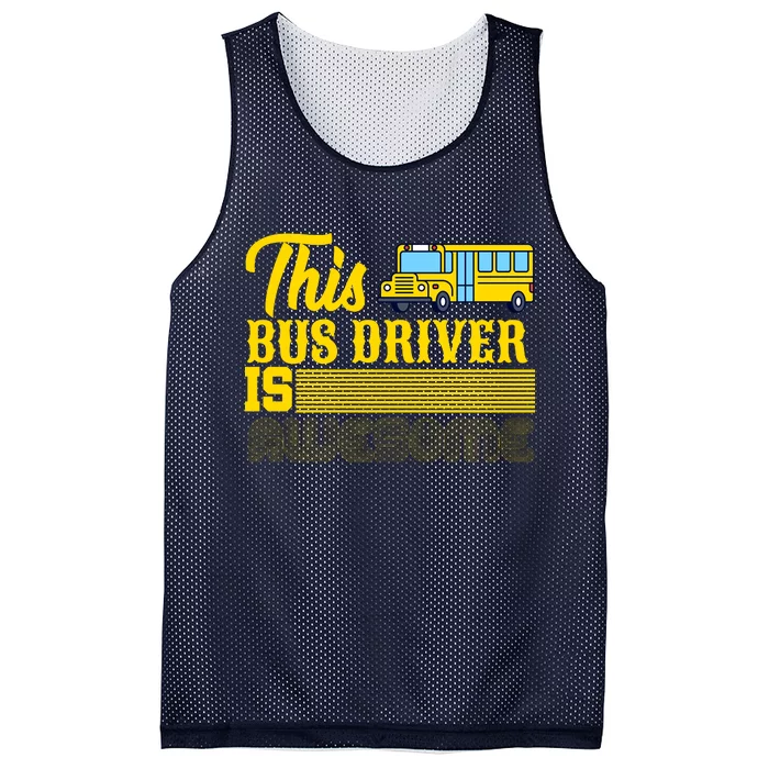 This Bus Driver Is Awesome Mesh Reversible Basketball Jersey Tank