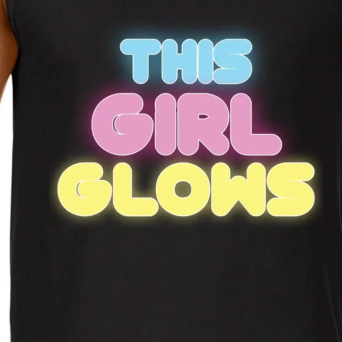 This Girl Glows Retro Neon Party Comfort Colors® Tank Top