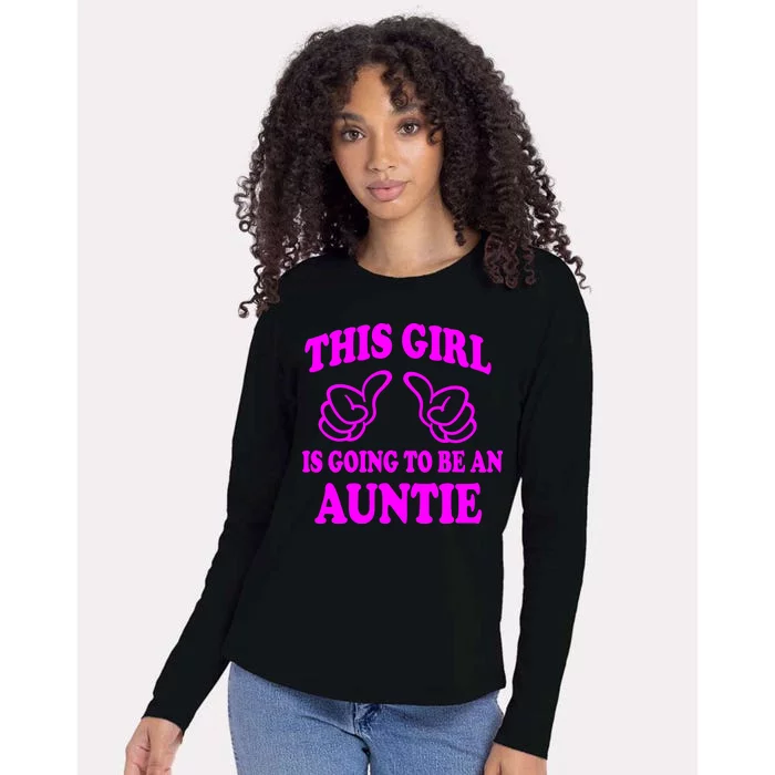 This Girl Is Going To Be An Auntie Womens Cotton Relaxed Long Sleeve T-Shirt