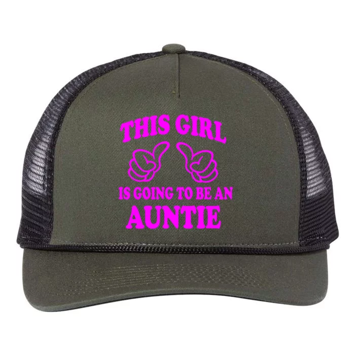 This Girl Is Going To Be An Auntie Retro Rope Trucker Hat Cap