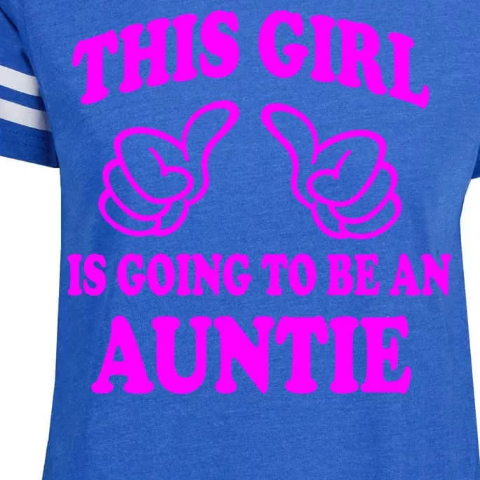 This Girl Is Going To Be An Auntie Enza Ladies Jersey Football T-Shirt