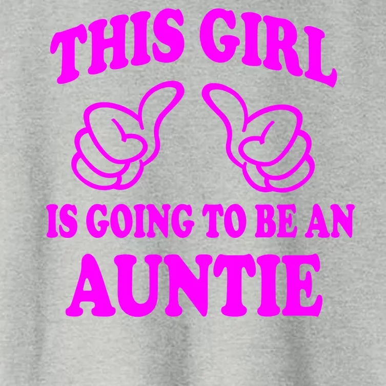 This Girl Is Going To Be An Auntie Women's Crop Top Tee