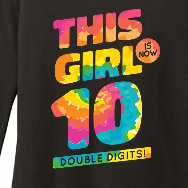 This Girl Is Now 10 Double Digits Womens CVC Long Sleeve Shirt