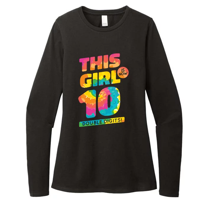 This Girl Is Now 10 Double Digits Womens CVC Long Sleeve Shirt