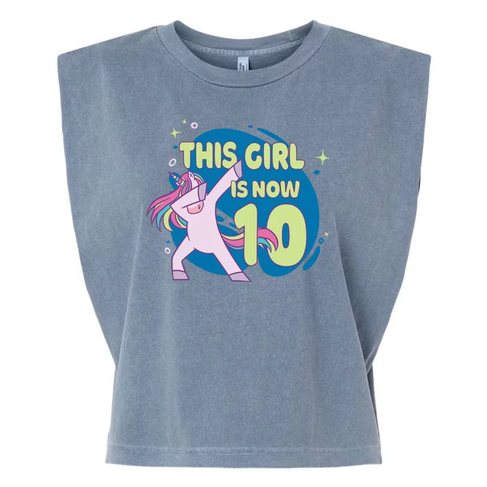 This Girl Is Now 10 Years Old Garment-Dyed Women's Muscle Tee