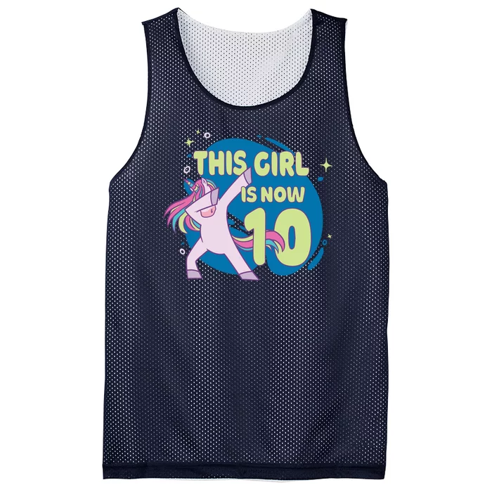 This Girl Is Now 10 Years Old Mesh Reversible Basketball Jersey Tank