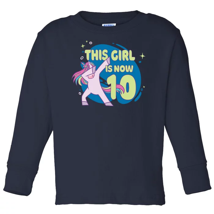 This Girl Is Now 10 Years Old Toddler Long Sleeve Shirt