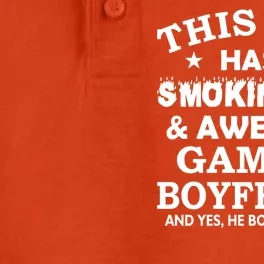 This Girl Is Taken By Smokin Hot Awesome Gaming Boyfriend Dry Zone Grid Performance Polo