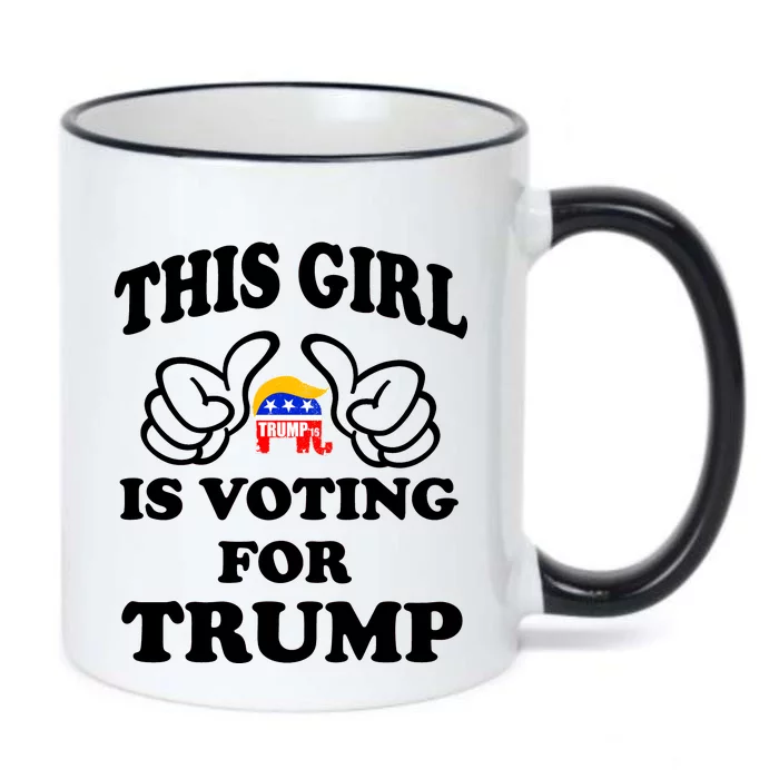 This Girl Is Voting For Trump Black Color Changing Mug