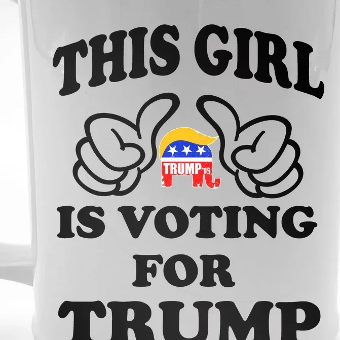 This Girl Is Voting For Trump Front & Back Beer Stein