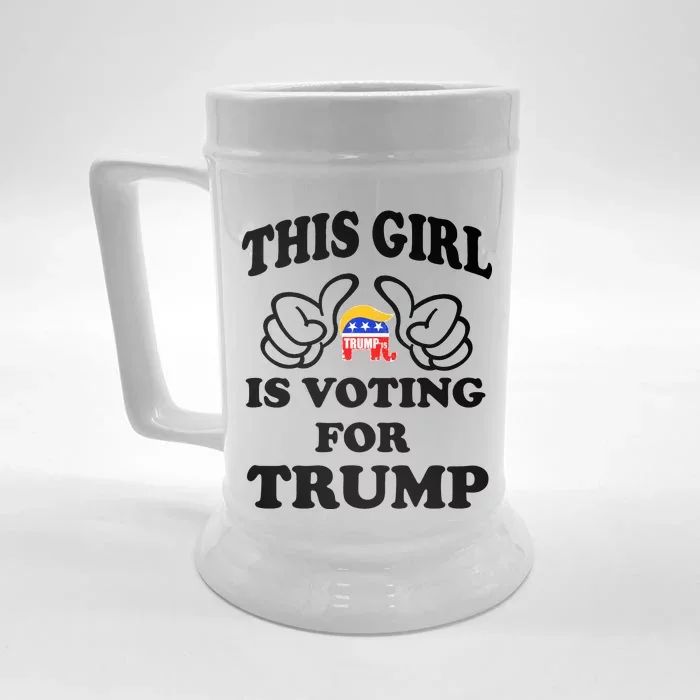 This Girl Is Voting For Trump Front & Back Beer Stein