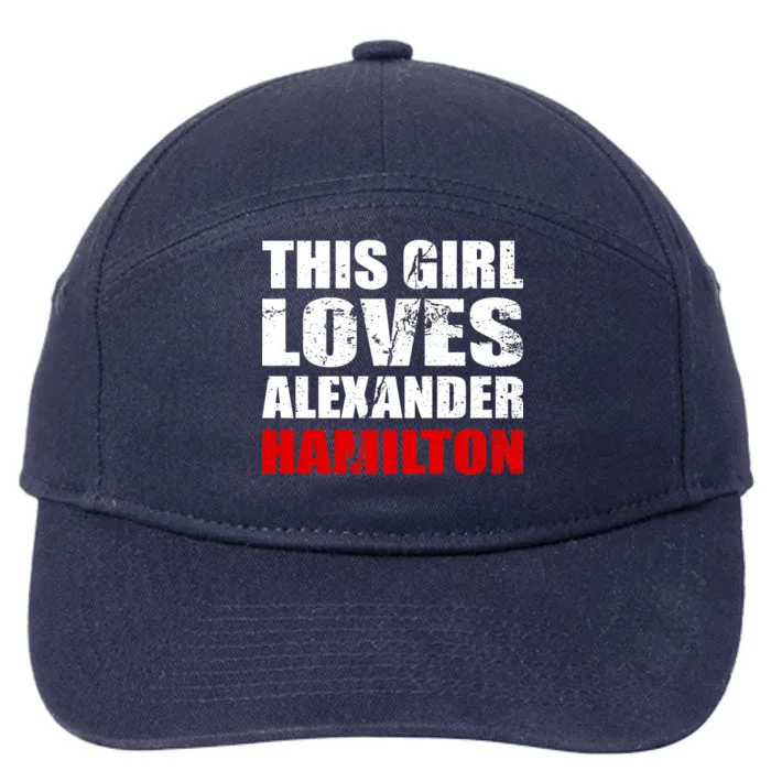 This Girl Loves Alexander Hamilton 7-Panel Snapback Hat