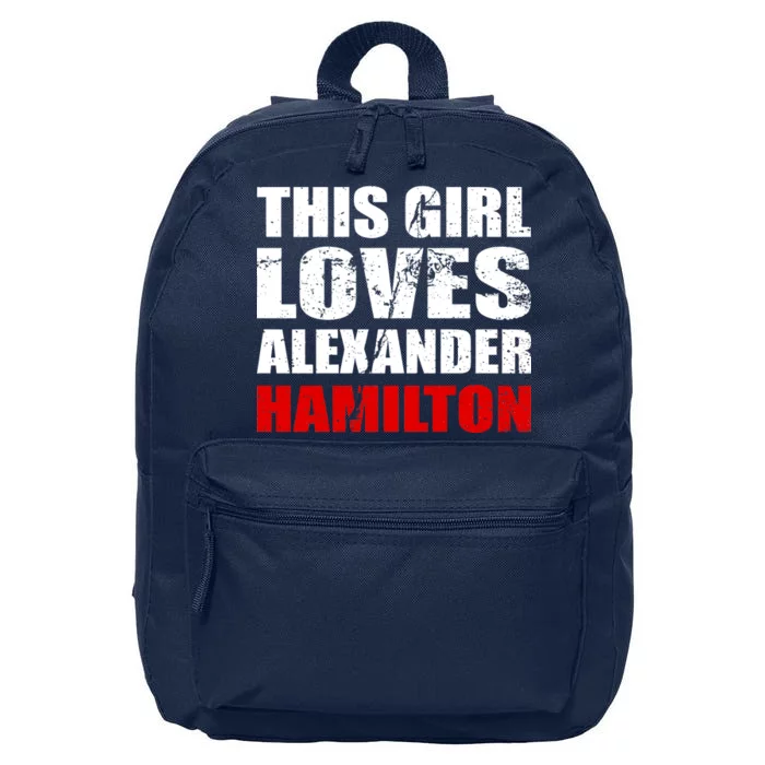 This Girl Loves Alexander Hamilton 16 in Basic Backpack