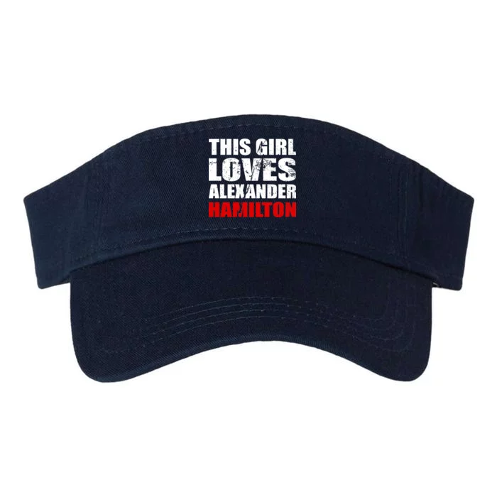 This Girl Loves Alexander Hamilton Valucap Bio-Washed Visor