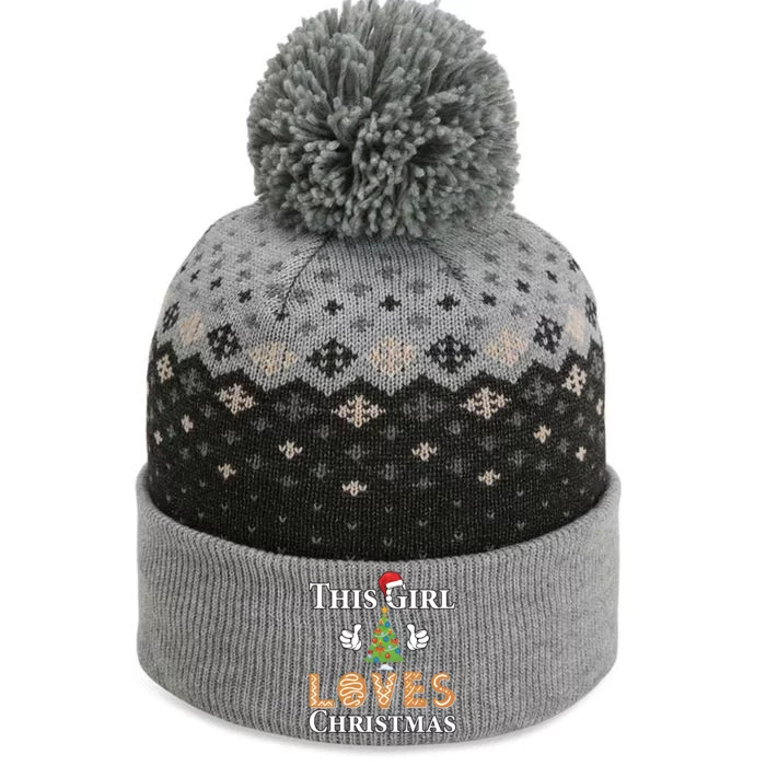 This Girl Loves Christmas The Baniff Cuffed Pom Beanie