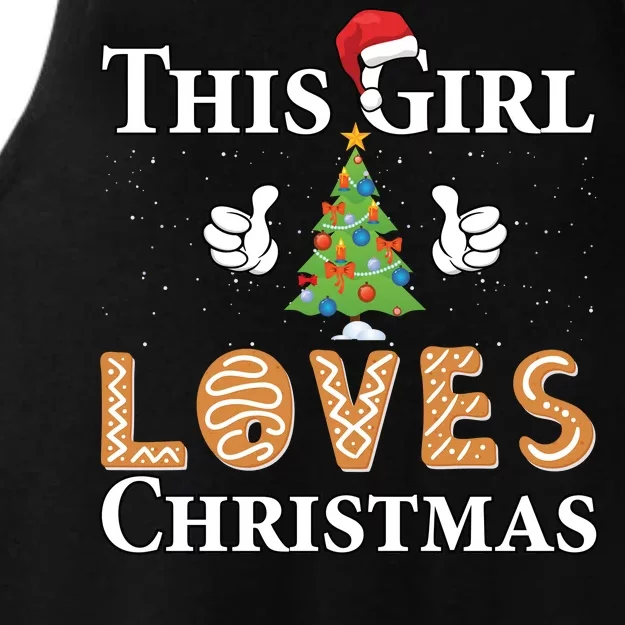 This Girl Loves Christmas Ladies Tri-Blend Wicking Tank