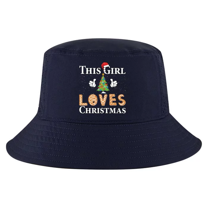 This Girl Loves Christmas Cool Comfort Performance Bucket Hat