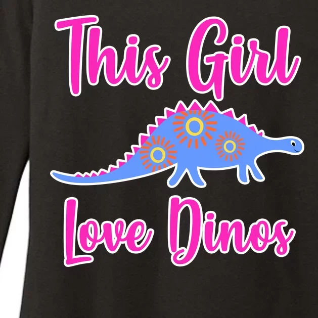 This Girl Loves Dino Womens CVC Long Sleeve Shirt