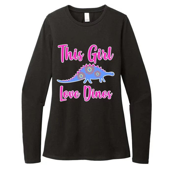 This Girl Loves Dino Womens CVC Long Sleeve Shirt