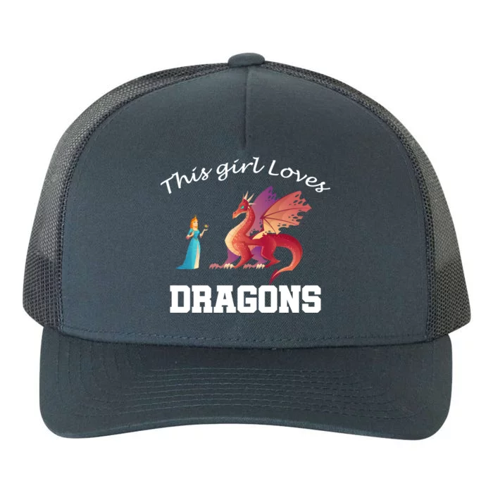 This Girl Loves Dragons Yupoong Adult 5-Panel Trucker Hat