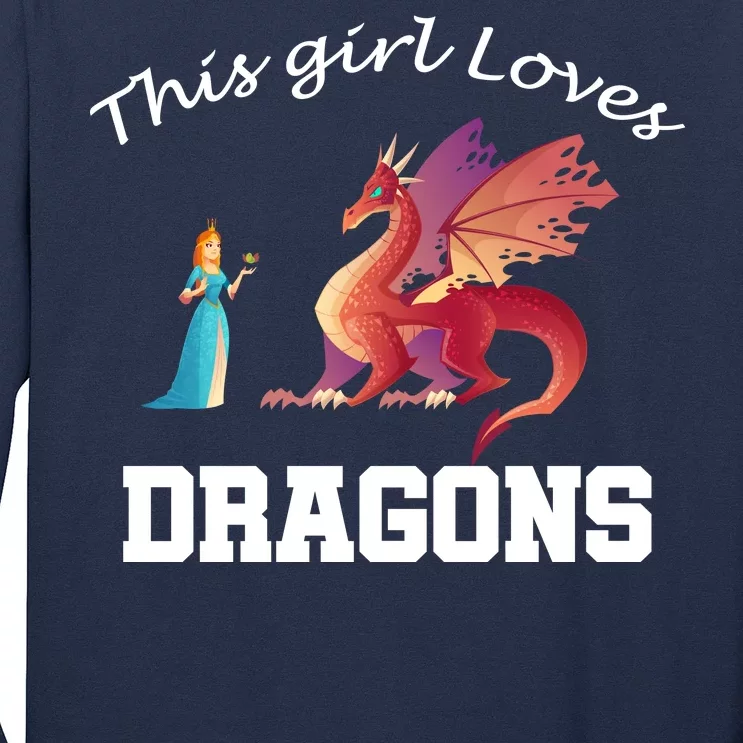 This Girl Loves Dragons Long Sleeve Shirt