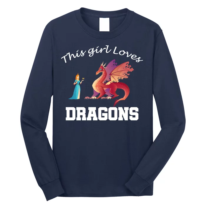 This Girl Loves Dragons Long Sleeve Shirt