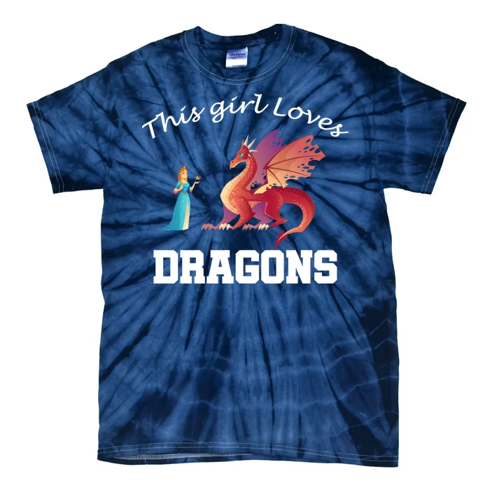 This Girl Loves Dragons Tie-Dye T-Shirt