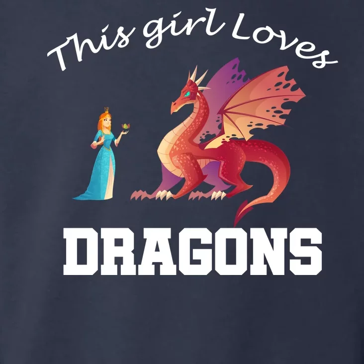 This Girl Loves Dragons Toddler Hoodie