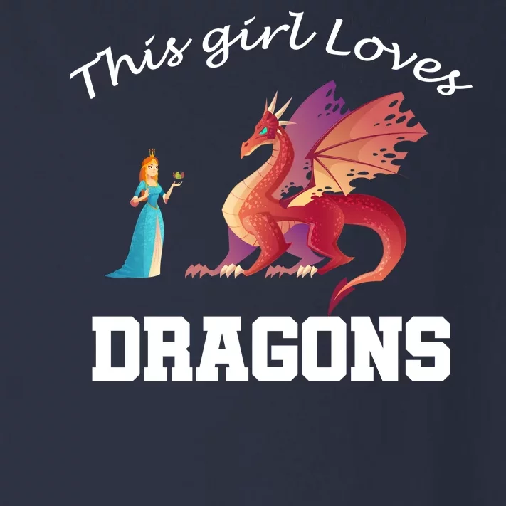 This Girl Loves Dragons Toddler Long Sleeve Shirt