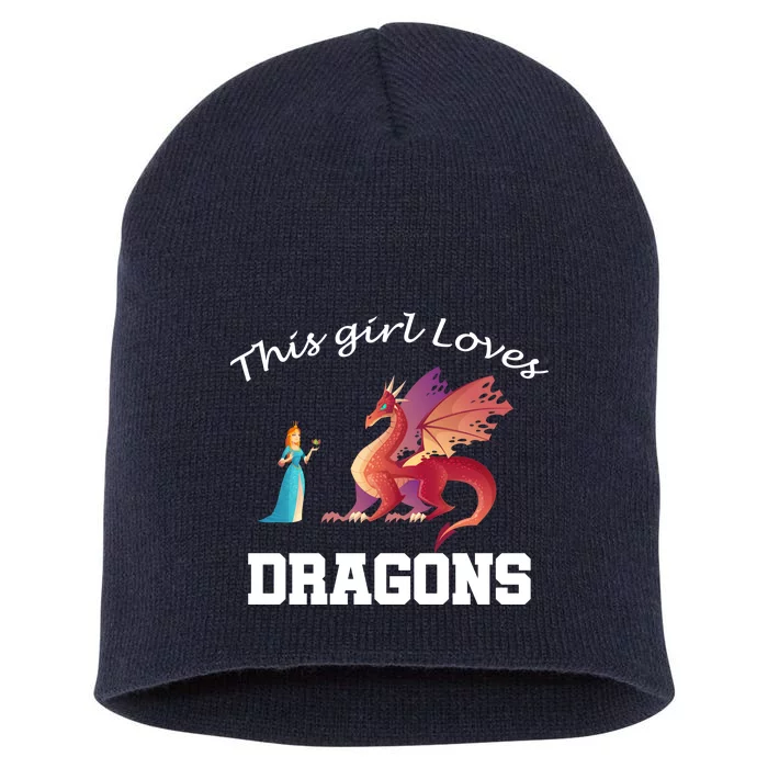 This Girl Loves Dragons Short Acrylic Beanie