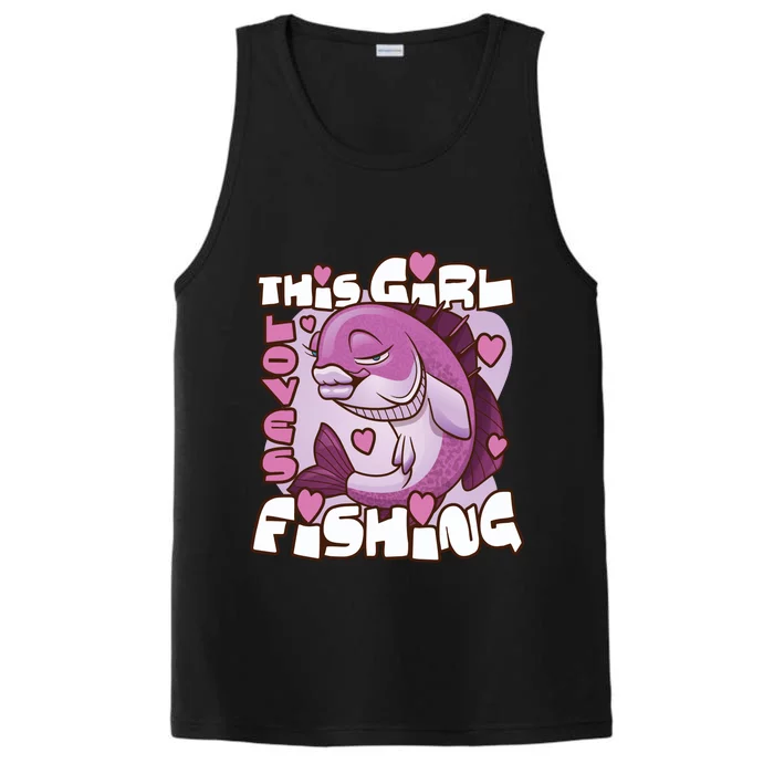 This Girl Loves Fishing Performance Tank