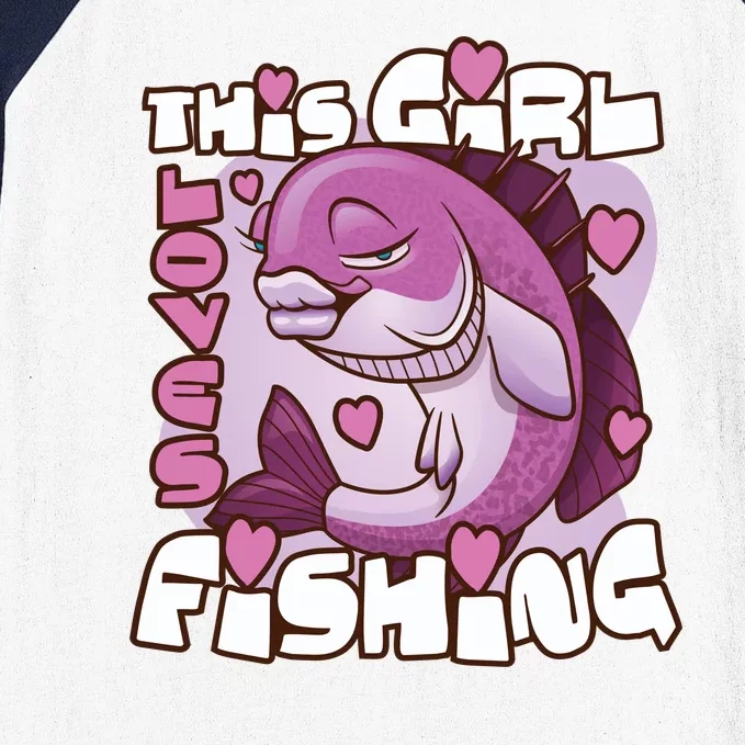 This Girl Loves Fishing Baseball Sleeve Shirt