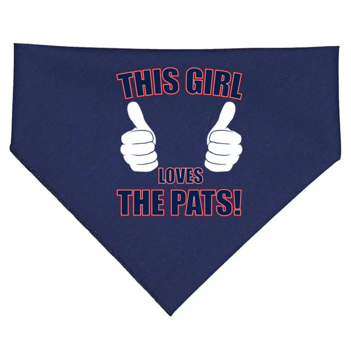 This Girl Loves The Pats USA-Made Doggie Bandana