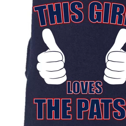 This Girl Loves The Pats Doggie 3-End Fleece Hoodie