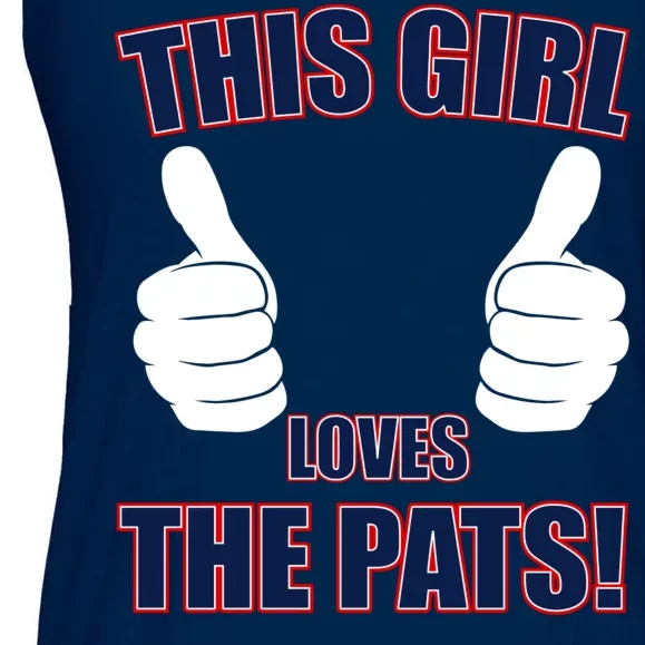 This Girl Loves The Pats Ladies Essential Flowy Tank