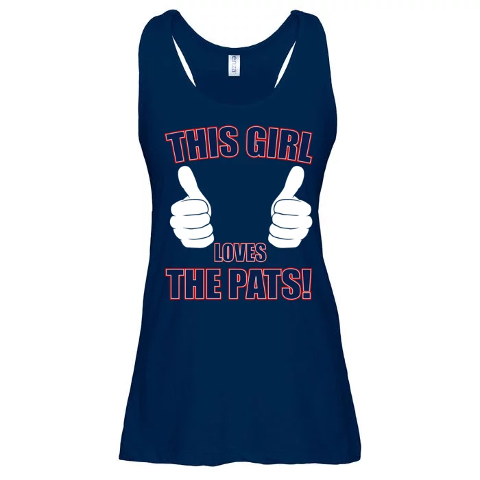 This Girl Loves The Pats Ladies Essential Flowy Tank