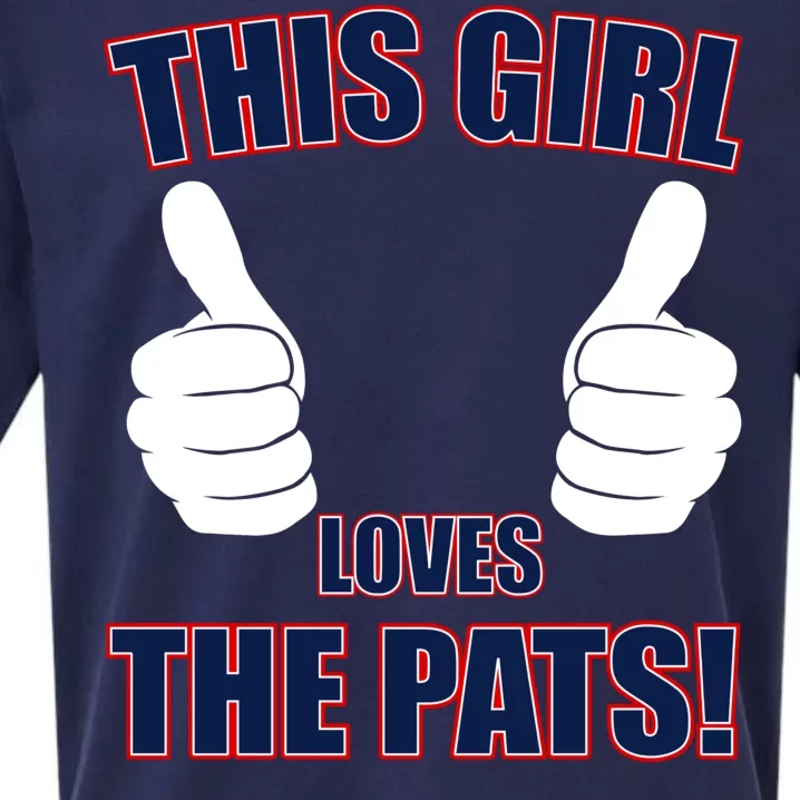 This Girl Loves The Pats Sueded Cloud Jersey T-Shirt