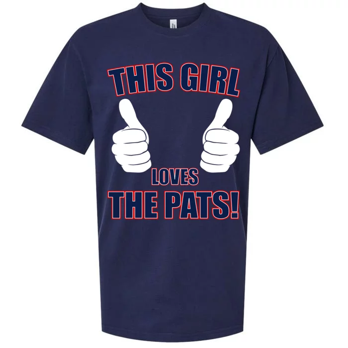 This Girl Loves The Pats Sueded Cloud Jersey T-Shirt