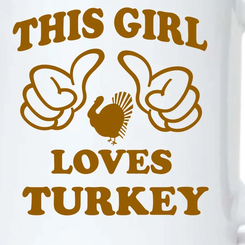 This Girl Loves Turkey Black Color Changing Mug