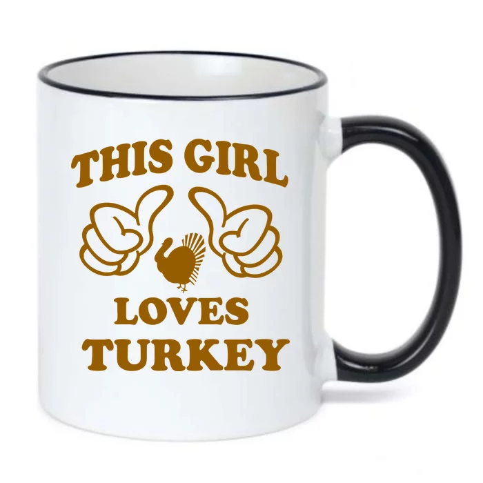 This Girl Loves Turkey Black Color Changing Mug