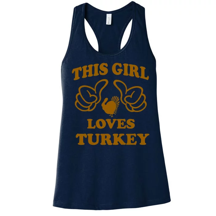 This Girl Loves Turkey Women's Racerback Tank