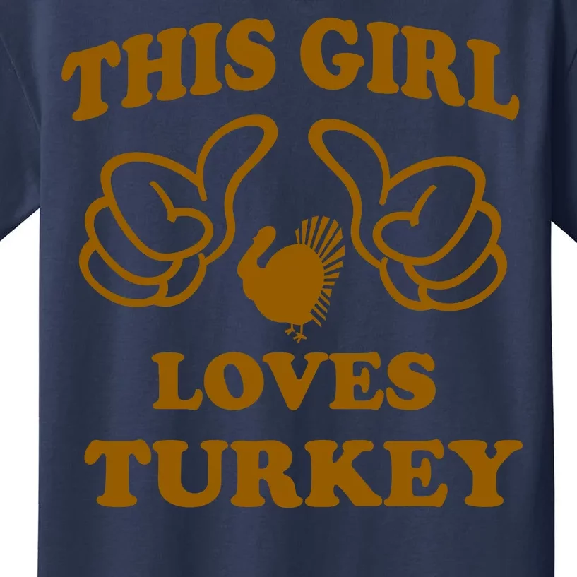 This Girl Loves Turkey Kids T-Shirt