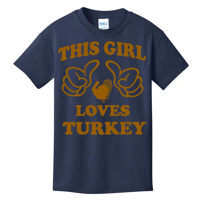 This Girl Loves Turkey Kids T-Shirt