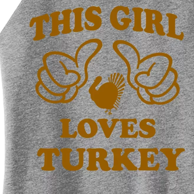 This Girl Loves Turkey Women’s Perfect Tri Rocker Tank