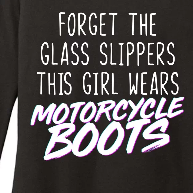 This Girl Wears Motorcycle Boots Womens CVC Long Sleeve Shirt