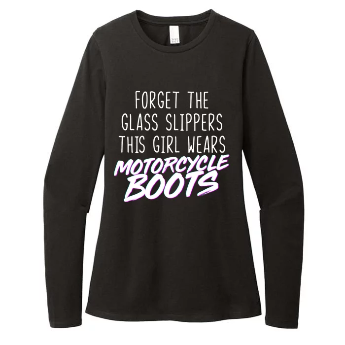 This Girl Wears Motorcycle Boots Womens CVC Long Sleeve Shirt