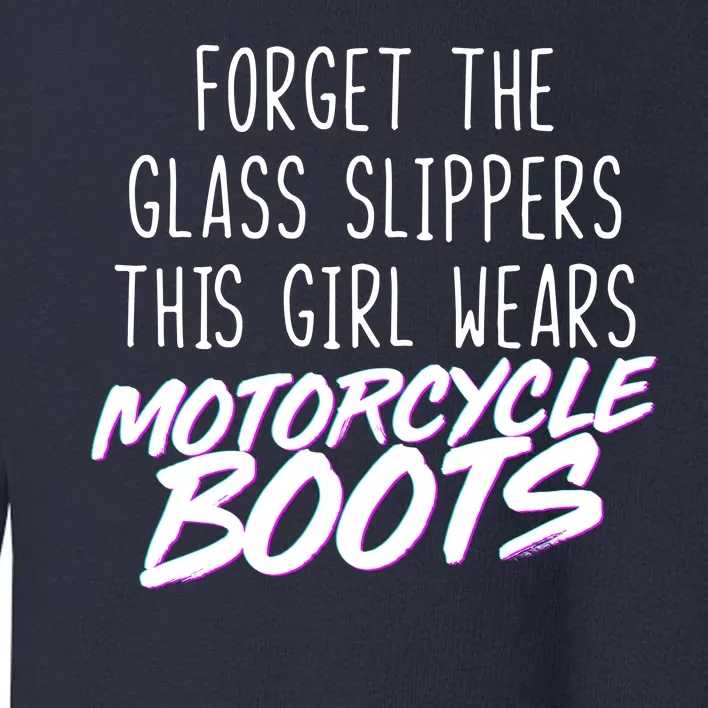 This Girl Wears Motorcycle Boots Toddler Sweatshirt