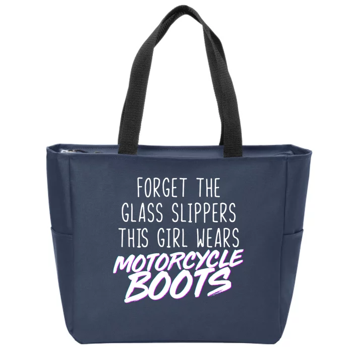 This Girl Wears Motorcycle Boots Zip Tote Bag