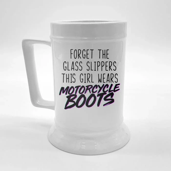 This Girl Wears Motorcycle Boots Front & Back Beer Stein